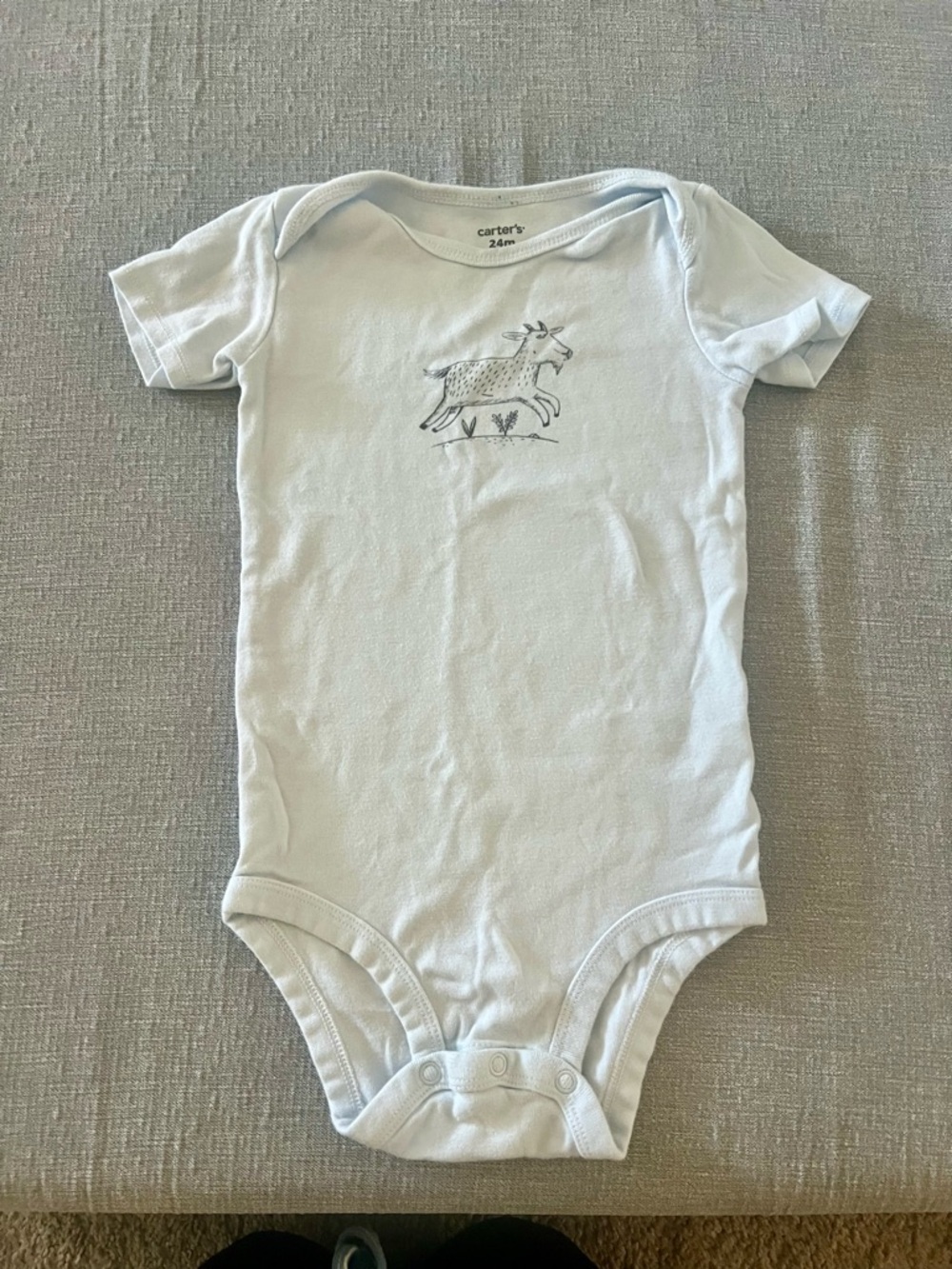 (6) Carter's Blue Adventure Graphic Short-Sleeve Bodysuit 24-month - Picture 5 of 7